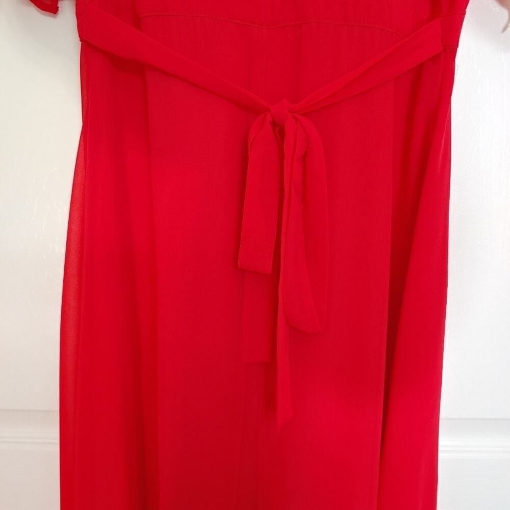 BB Dakota RSVP Maxi Wrap Dress Deep V-Neck Ethereal Fairycore Romantic Sz S - Picture 11 of 14